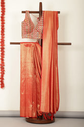 Red South Silk Zari Woven Saree