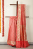 Coral Banarasi SIlk Woven Saree