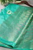 Greenish Teal Colour Silk Woven Saree
