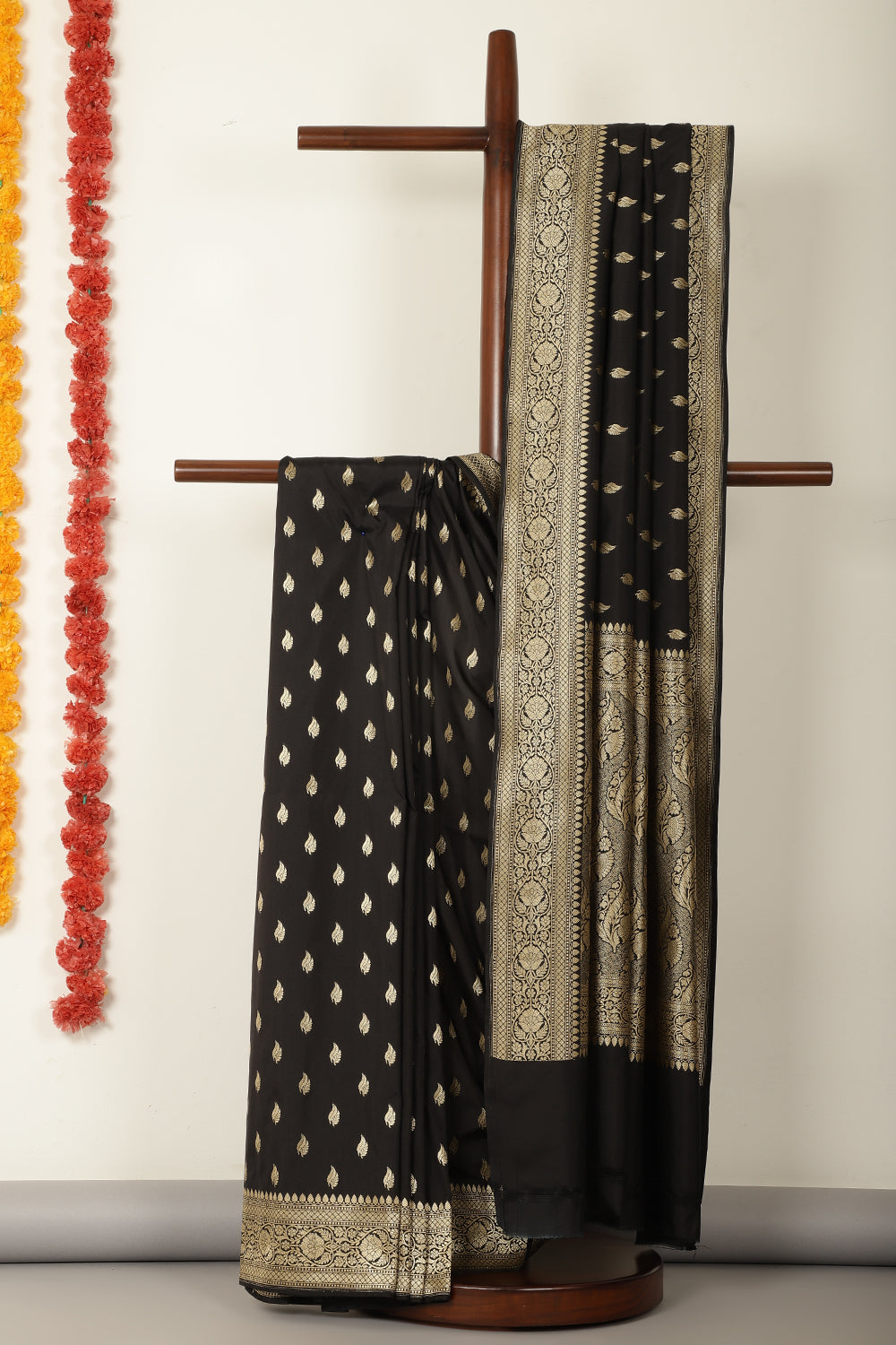 Black Banarasi Woven SIlk Saree
