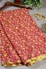 Shiraz Color Chiffon Floral Zari Border Printed Saree
