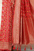 Red Silk Zari & Resham Woven Saree