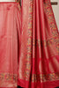 Cardinal Red Soft Silk Zari and Resham woven Paithani Work Saree