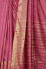 Mauve Cotton Zari & Resham Woven Saree