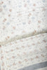 Cream & Grey Color Floral Printed Organza Cotton Saree