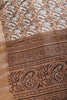 Brown Colour Cotton Silk Abstract Printed Saree