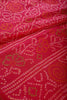 Magenta Pink Color Chiffon Bandhani Printed Saree