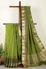 Sage Green Woven Cotton Silk Saree