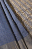 Marble Blue Zari Woven Silk Saree