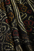 Black Color Chiffon Bandhani Printed Saree