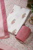 Cream & Dark Mauve Color Cotton Printed Unstitched Suit Material