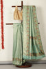 Sea Green Silk Zari and Resham Woven Paithani Work Saree