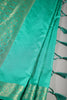 Greenish Teal Colour Silk Woven Saree