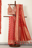 Red Silk Zari & Resham Woven Saree