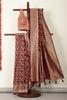 Wine Silk Resham & Zari Woven Saree