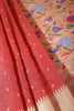 Maroon Color Cotton Silk Paithani Work Saree