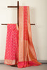 Coral Banarasi Woven SIlk Saree