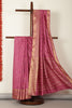 Mauve Cotton Zari & Resham Woven Saree