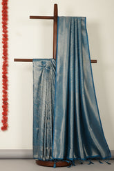 Royal Blue Zari Woven Soft Silk Saree