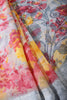 Grey Colour Chiffon Floral Printed Saree