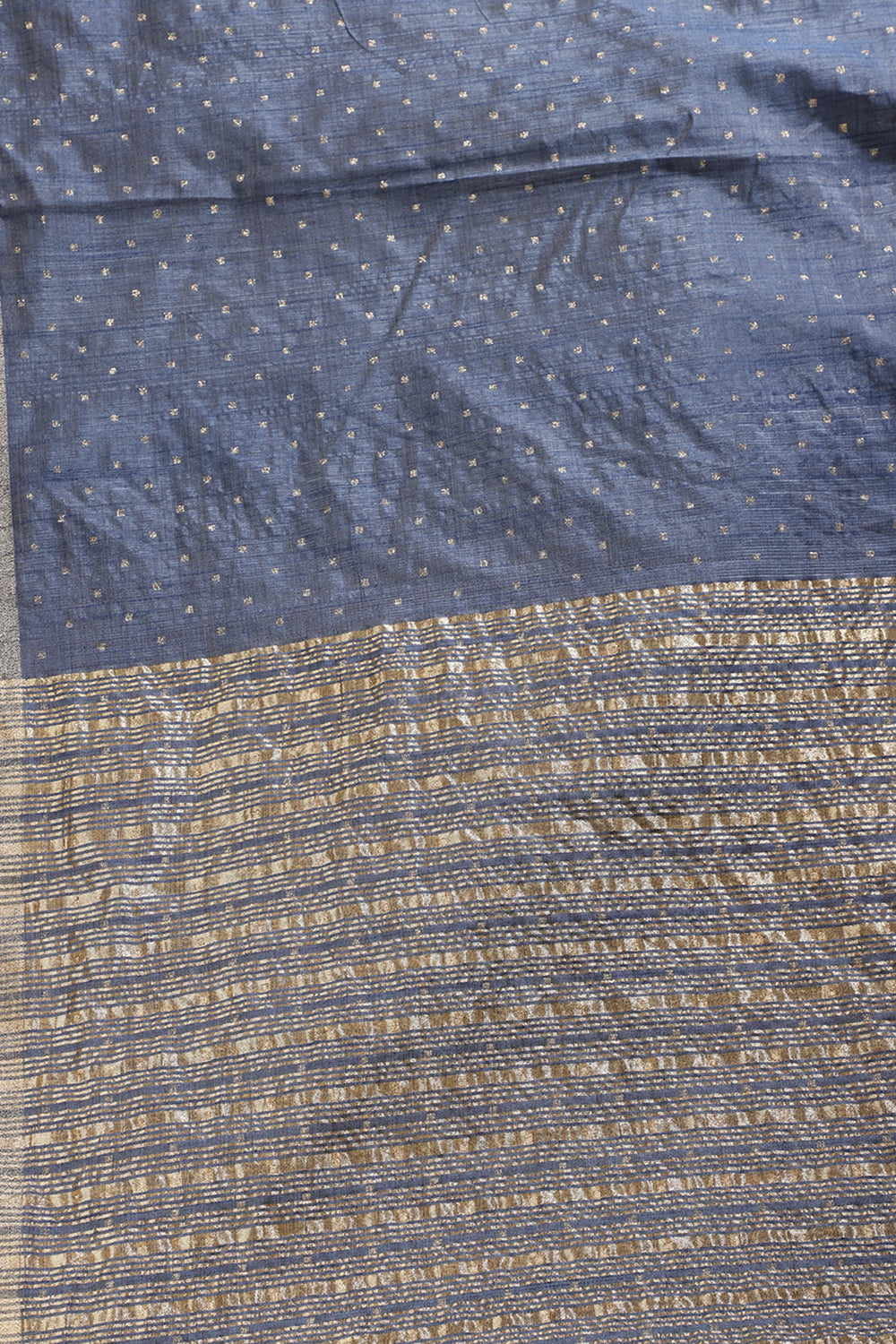 Marble Blue Zari Woven Silk Saree