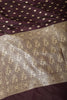 Dark Purple Banarasi Woven SIlk Saree