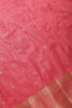 Dark Pink Cotton Zari & Resham Woven Saree