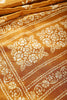 Mustard Color Cotton Silk Block Printed Saree