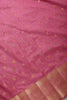 Mauve Cotton Zari & Resham Woven Saree