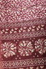 Wine Colour Printed Cotton Silk Saree