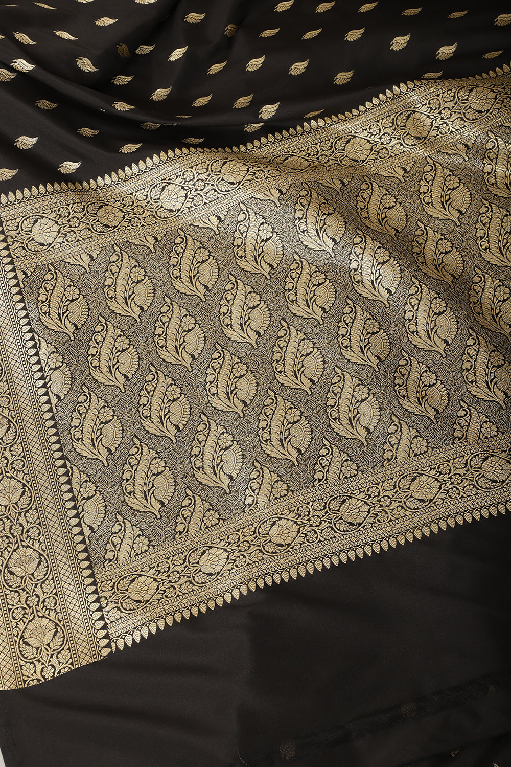 Black Banarasi Woven SIlk Saree