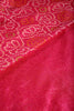 Magenta Pink Color Chiffon Bandhani Printed Saree
