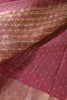 Dark Scarlet Zari Woven Silk Saree