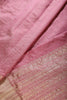 Dusty Pink Zari Woven Silk Saree