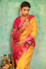 Mustard Color Cotton Silk Woven Saree