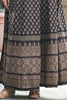 Black Color Printed Cotton Anarkali Kurti