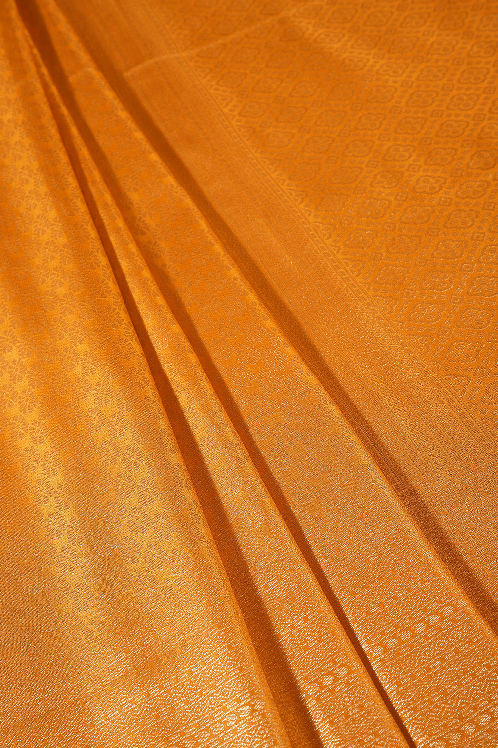 Mustard Soft Silk Zari Woven Saree