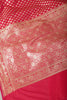 Valentin Red Banarasi SIlk Woven Saree
