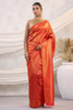 Red Color Silk Zari Woven Saree