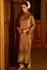 Brown Spun Printed Unstitched Suit Material