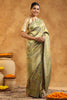 Sage Green Woven Silk Saree