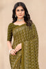 Sage Green Soft Georgette Floral Printed Saree