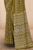 Sage Green Soft Georgette Floral Printed Saree