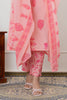Baby Pink Cotton Floral Printed Suit Set