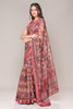 Maroon Color Cotton Silk Printed Saree