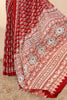 Maroon Soft Georgette Floral Printed Saree