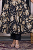Black Muslin Floral Printed Anarkali Suit