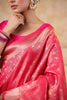 Fuschia Pink Silk Woven Saree