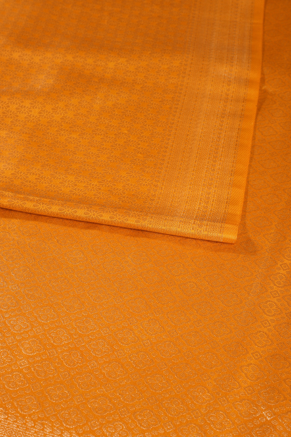 Mustard Soft Silk Zari Woven Saree