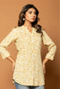 Beige & Cream Colour Floral Printed Kurti